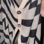 Gibson Latimer Women's Aztec Geometric Open Front Knit Cardigan - Size L Photo 3
