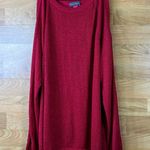 Vince Camuto Size Medium Cold Shoulder Long Sleeve Lightweight Red Sweat… Photo 1