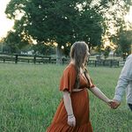 Boutique Burnt Orange Dress Photo 2