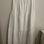 White Maxi Skirt Size M Photo 0