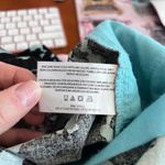 Peace & Pearls Black & Green Foliage Print Pull On Linen Cotton Shorts Sz Large Photo 4