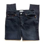 RE/DONE  Originals High Rise Ankle Crop in Faded Black Photo 39