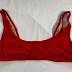 J.Crew NWT Heritage Scoop Neck Bikini Top Size XXL Red Retro Swim Beach Classic Photo 0