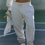 FREE PEOPLE Movement Undefeated Swestpants in Light Heather Grey Size Large Gray Photo 0