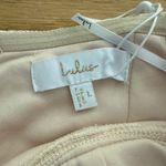 Lulus  Maxi Dress Strapless Bustier Lace Valeria Size L White Photo 3