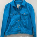 Relativity Blue Denim Jean Jacket Classic Design Size Large EUC Photo 1