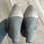 Seychelles  Women's Platform Wedge Shoes Wide Cinch Mid Strap Tan Gray Sz 10 Photo 5