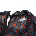 ZARA  Blue & Red Shirt Women Top Size Medium | 60-2 Photo 2