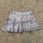 Free People  light blue multicolor a-line mini skirt size 6 Photo 1