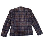 CLICHY Canada Wool‎ Blend Blazer Jacket Officewear 8 Blue Photo 1