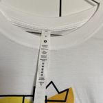 Lululemon Tee Shirt Women Sz. 8 White Short Sleeve All Yours PRIDE Photo 5