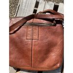 Harbour 2nd Leather Brown Crossbody Distressed Buckle Purse Photo 1