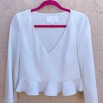 Cushnie et Ochs long sleeve ruffled Cady crop top size 4 small Photo 4