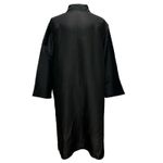 Harvé Benard Harve Benard Tunic Shirt Dress 16W Black 100% Silk Button Front Relaxed Lagom Photo 5