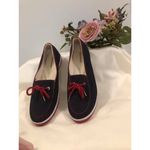 Grasshoppers Slip On Shoes Women Size 8M Navy Red Canvas Comfort Casual Blue Photo 1