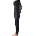 Levi's Women's Black Snakeskin Faux Leather High Waist Skinny Trousers Pants 27 Photo 1