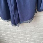 Illa Illa  Women's l Blue Long Sleeve Romper M Lace Trim V-Neck Casual One-Piece Photo 4