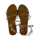 Falls Creek  Womens Sandals Size 10 Clear Straps with Silver Studs Brand New Photo 0