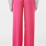 Bershka satin Effect wide leg pink pants Photo 5