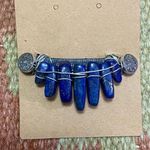 Wire Wrapped Lapis Lazuli Barrette 🧿 Blue Photo 2