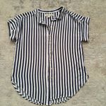 Alexander Jordan Short Sleeve Blouse Size S Blue Photo 8