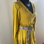 Chartreuse EcoVero Tiered Maxi Dress Yellow Size XL Photo 2