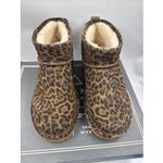 Alpine Design New Animal Print Suede Ankle Boots Booties  Shearling Lined Sz 7 Photo 2