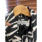 Black Rivet Zebra Trench Coat Size XL Photo 4