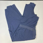 Athleta  Brooklyn Jumpsuit Womens Plus Size 26 NWT Blue Leopard Stretch Photo 5