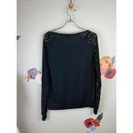 Revolve Bobi by Black Lace Long Sleeve Sweater - Size - Medium Photo 1