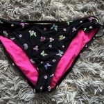 California Waves NWT  Juniors Ruffle Hipster Bikini Bottom Large L Butterflies Photo 0