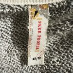 Free People  Floral Lace Long Sleeve Sweatshirt XS Women’s Gray Photo 3