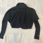 Nike Dri-Fit XS mock neck cropped wrap shawl poncho SP 2860 Photo 6