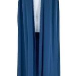 Anthropologie Lace Textured Open Front Chiffon Long Sleeveless Kimono Vest Shawl Top Blouse Photo 0