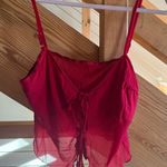 Cider Red Skirt and Shirt Set Photo 0