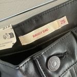 Levi's NWT Levi’s Revolve Faux Leather Baggy Dad Pant in Black Slippery Slope 25 Photo 3