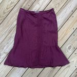 Lineaemme Vintage Purple 100% Linen Skirt Italian Made Size 6 Photo 0