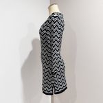 White House | Black Market  Women's Chevron Pointelle Knit Tunic Sweater Top Size M Photo 2