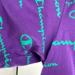 Purple Champion Print Crew Neck Short Sleeve Cropped Tee Size XL Photo 4