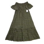 Tuckernuck NWT Hyacinth House Capri Midi in Black Floral Off Shoulder Dress M Photo 4