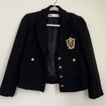 ZARA Textured Patch Pocket Cropped Blazer Jacket XS Photo 11