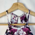 XScape Purple Floral Halter Mermaid Formal Prom Gown 8 Photo 5