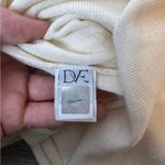 Diane Von Furstenberg NWOT  cream wool silk sweater open cross back sz S Photo 7