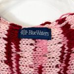 Blue Waters XL Long Cardigan Pink Red Plaid Hooded Knit Sweater Chunky Fall D Size 1X Photo 8