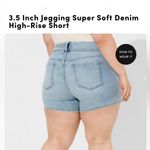 Torrid NWT 3.5 Inch Jegging Super Soft High Rise Short Light Blue size 30 Photo 1