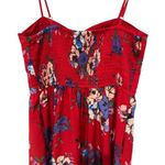 Anthropologie  BAND OF GYPSIES Dress Womens Sz S Red Floral Maxi Bustier Corset Photo 6