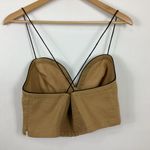 Maeve  By Anthropologie Seamed Contrast Corset Crop Top Size 10 Photo 6