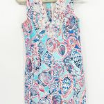 Lilly Pulitzer Gabby Shell Me About It Corded Lace Trim Shift Dress Size 2 Photo 0