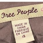 Free People Grey Bow Front Silk Mini Skirt Photo 1