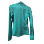 Nike Half Zip Shirt Top Women's Small Green Dri-Fit Running Activewear Athletic Photo 2
